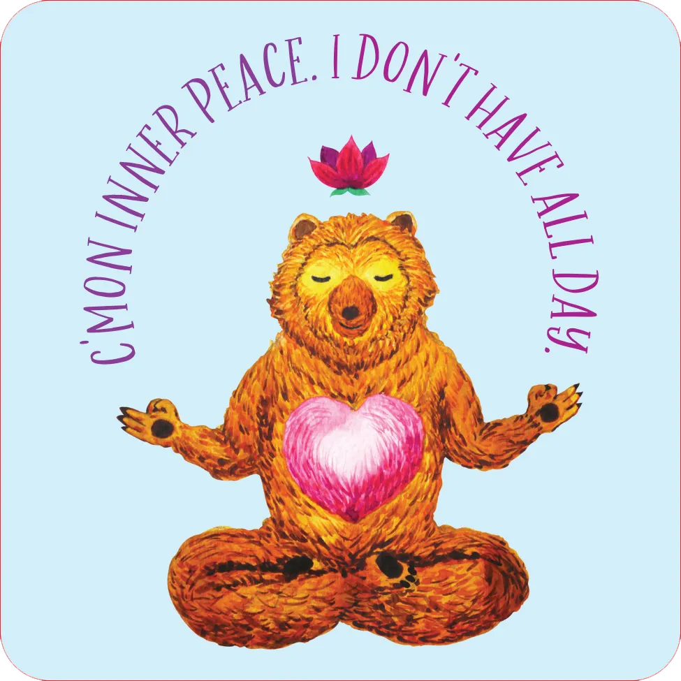Peter Pauper Press Inner Fucking Peace kortstokk 60 kort frekk