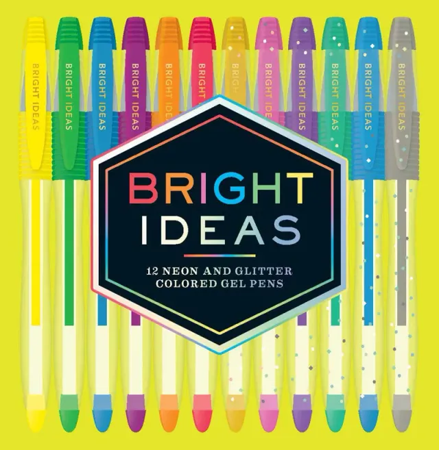 Chronicle Books Bright Ideas gelpenner 12-pak neon
