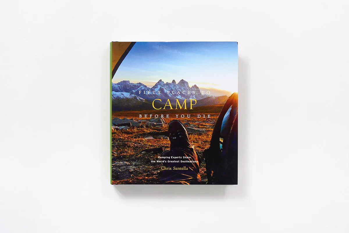 Abrams Fifty Places to Camp Before You Die innbundet campingbok