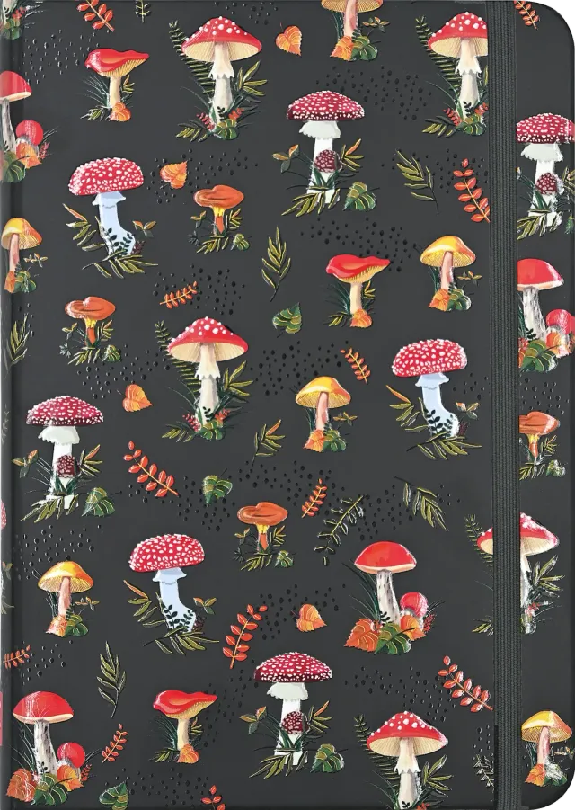 Peter Pauper Press Mushrooms notatbok linjert sopp