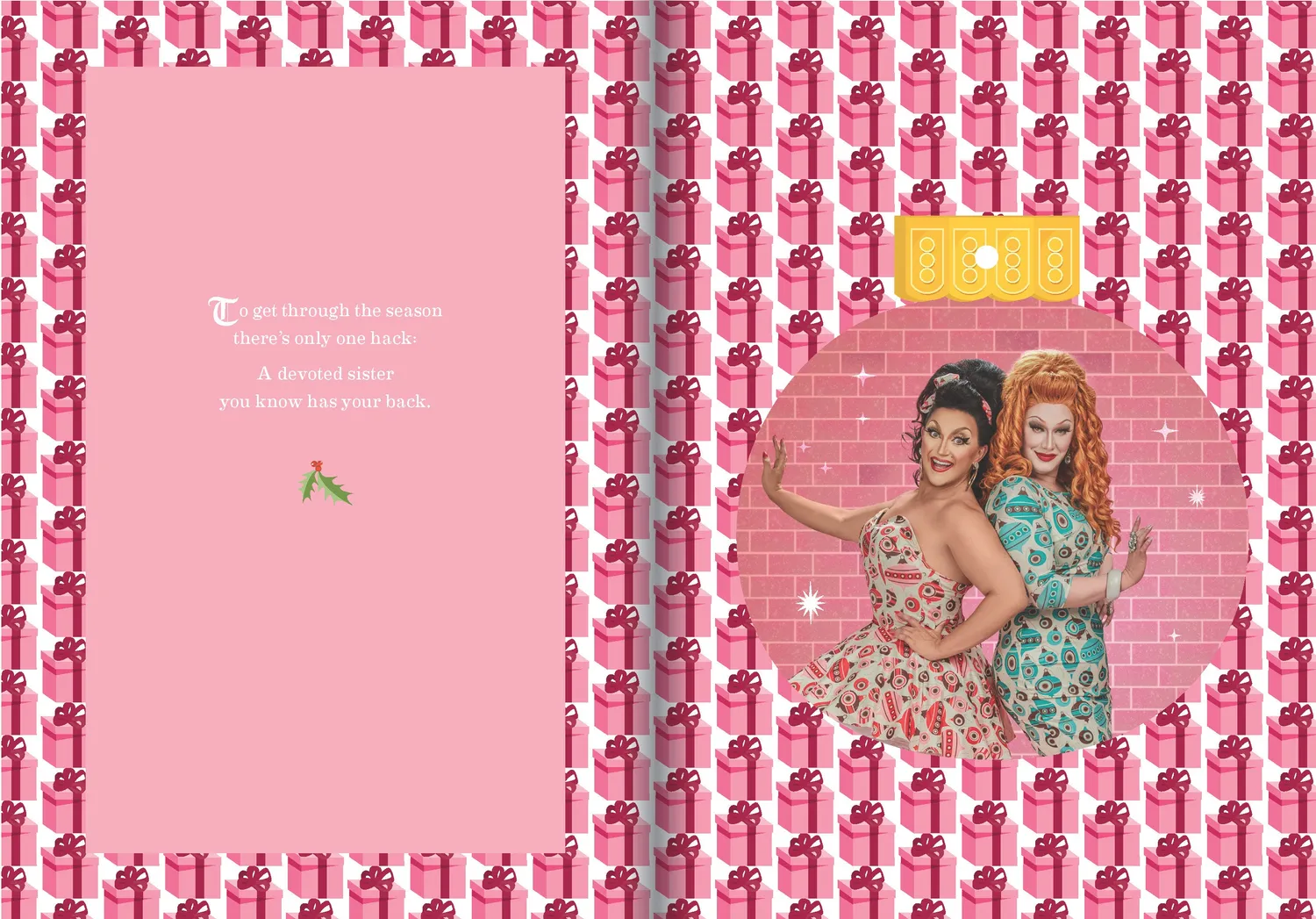Jinkx & DeLa 12 julepynt pop-out bok