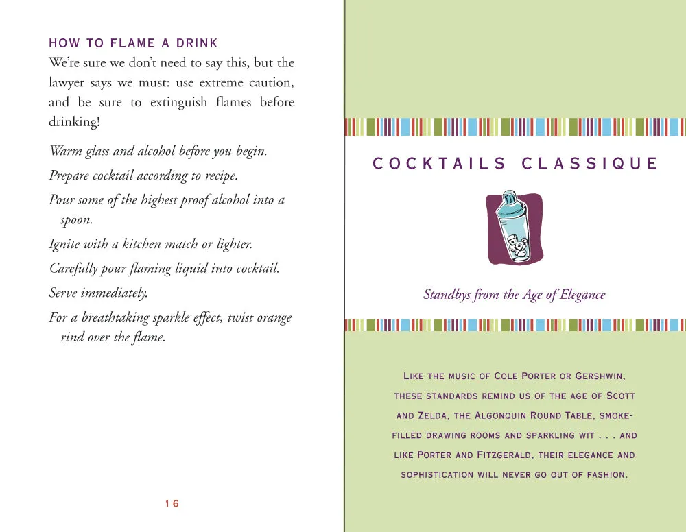 Peter Pauper Press Little Black Book of Cocktails cocktailbok innbundet