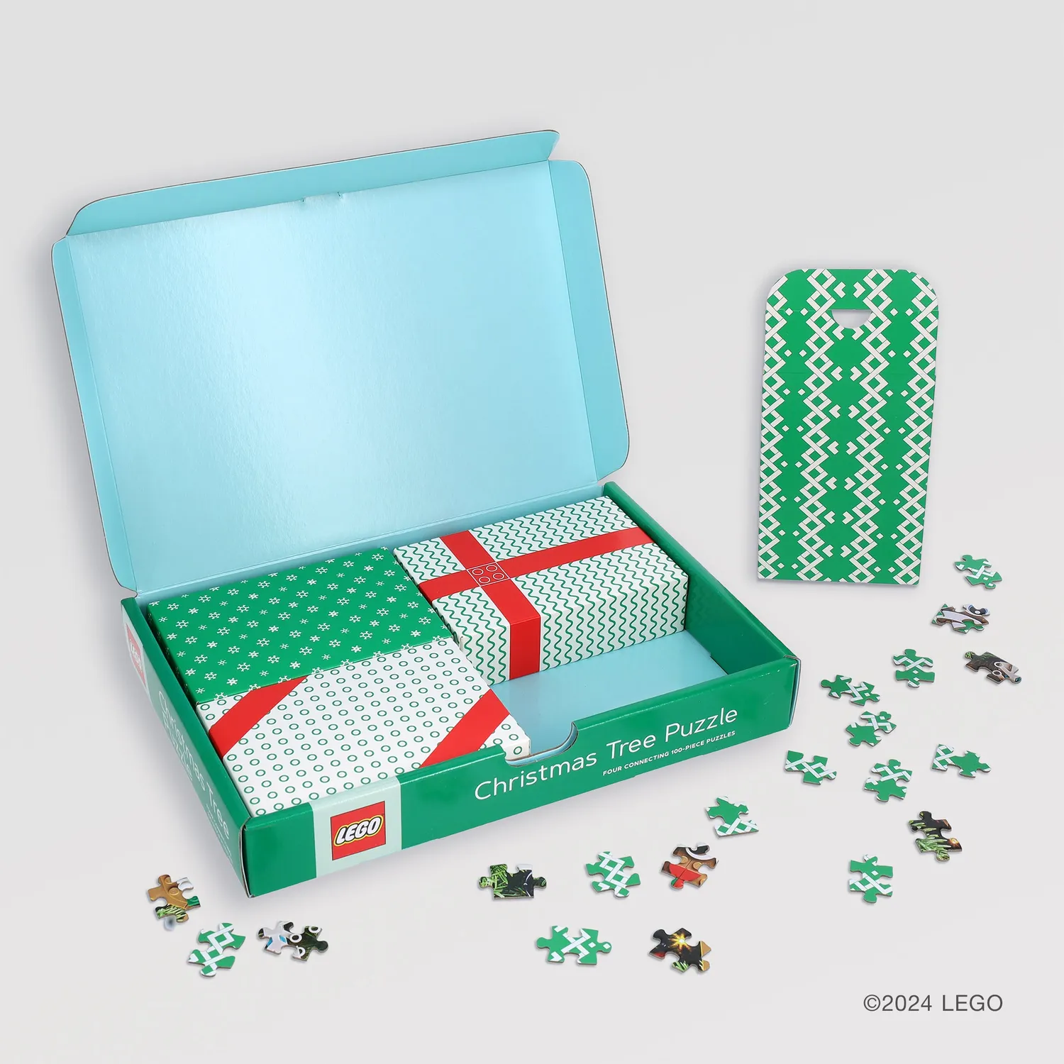 Chronicle Books LEGO Christmas Tree puslespill 4x100 brikker