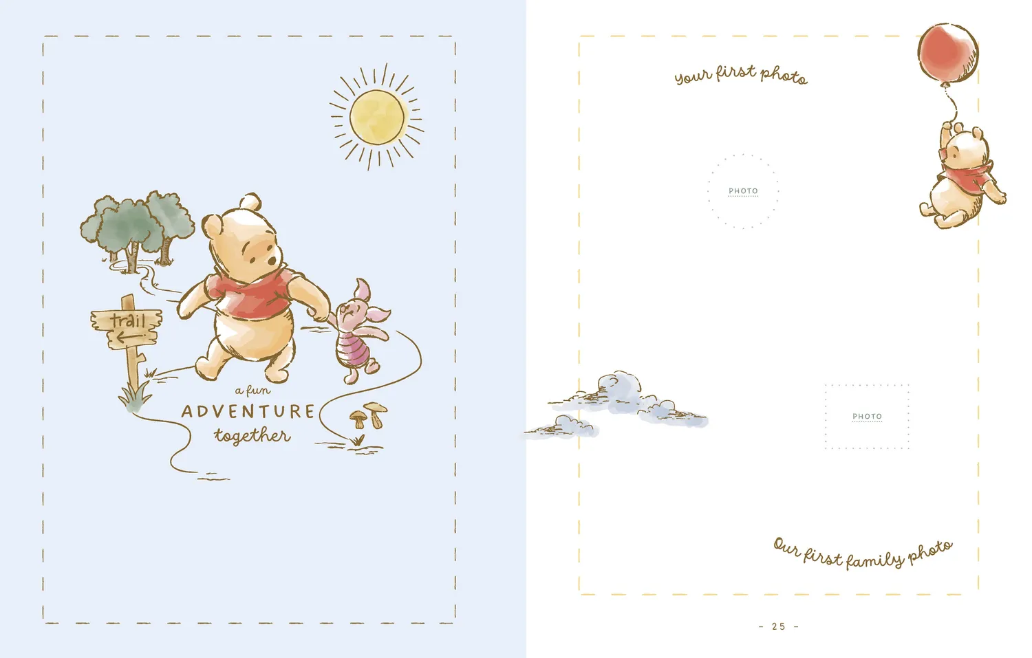 Disney Winnie the Pooh Baby Book minnebok baby