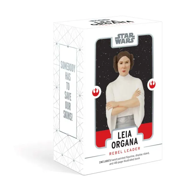 Abrams Star Wars Leia Organa figur med bok Rebel Leader