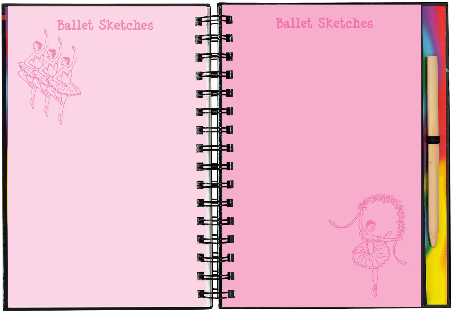 Peter Pauper Press Scratch and Sketch Ballet skrapebok 64 sider