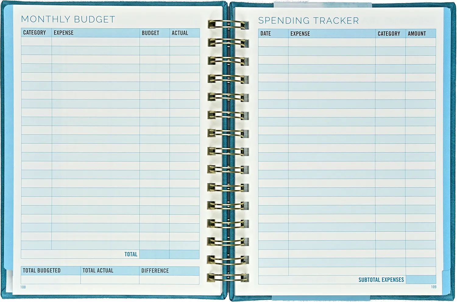 Peter Pauper Press Budget Planner budsjettbok udatert spiral