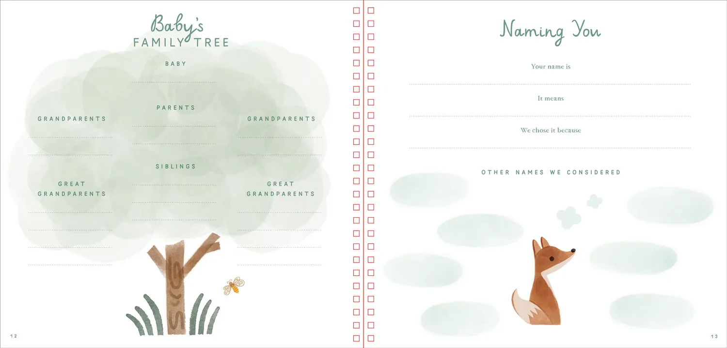 Peter Pauper Press Baby's First Years babybok minne