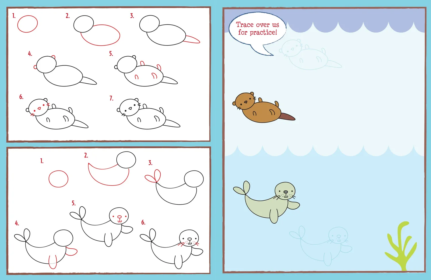 Peter Pauper Press Learn to Draw Cute Things tegnebok 6+