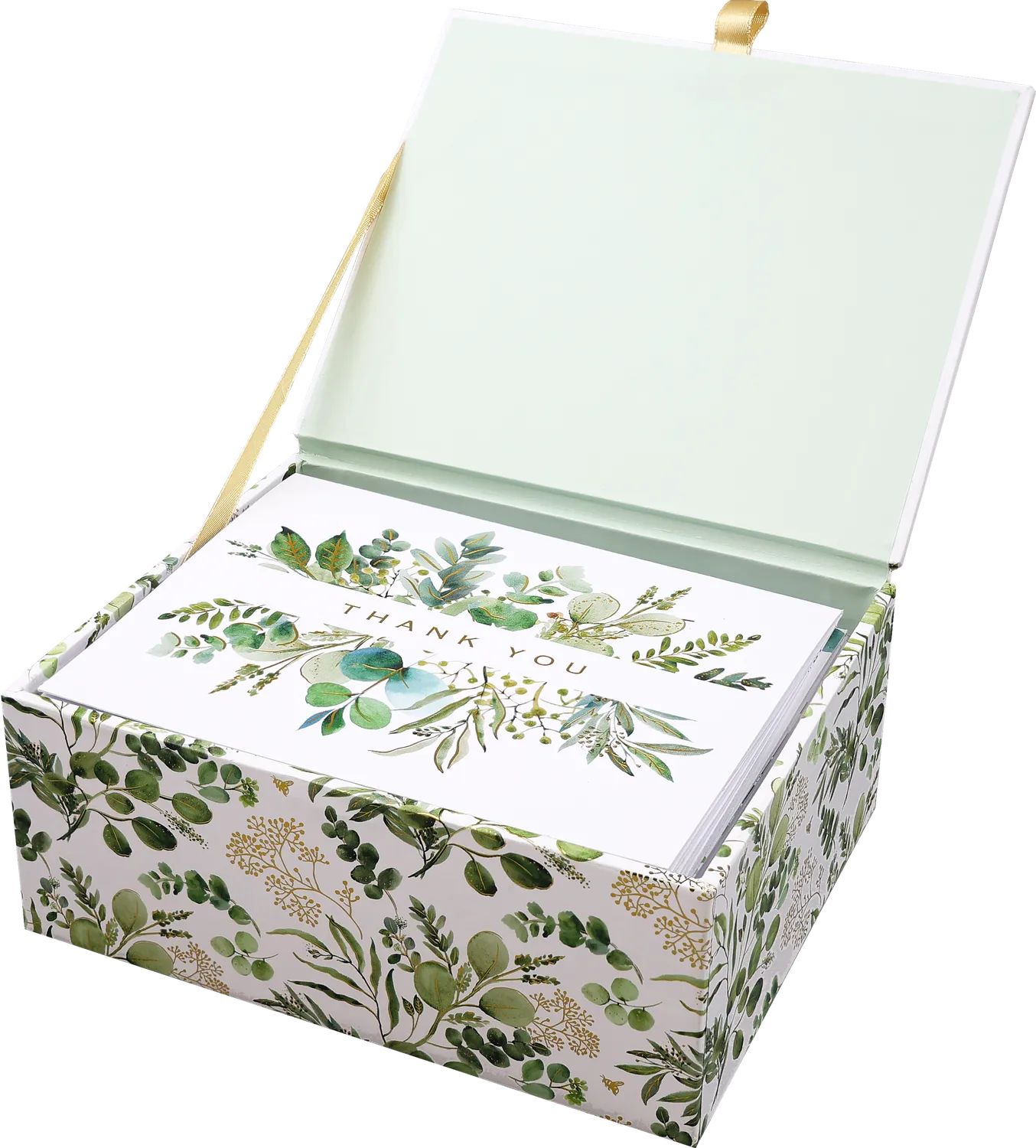 Peter Pauper Press Eucalyptus Premium takkekort 20 stk gullfolie