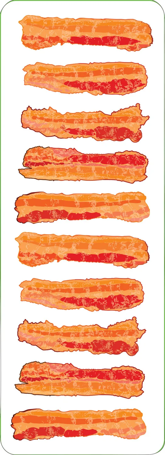 Peter Pauper Press Bacon klistremerker 70-pk 6 ark morsomme