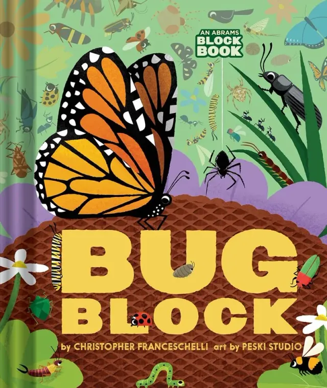 Abrams Block Book Bugblock pekebok om insekter