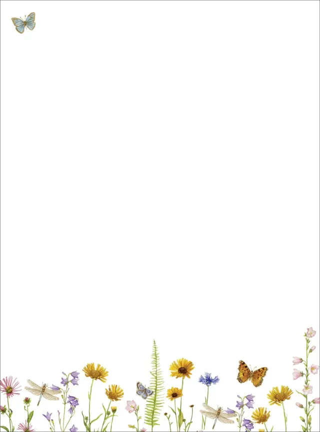 Peter Pauper Press Wildflower Garden skrivesett 54 deler