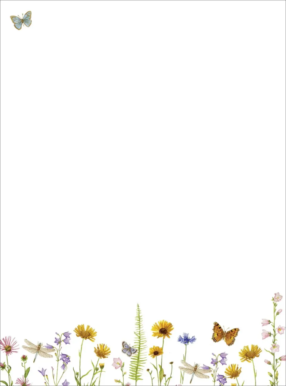 Peter Pauper Press Wildflower Garden skrivesett 54 deler