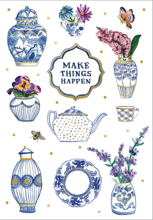 Molly Hatch Notebook notatbok linjert blomster