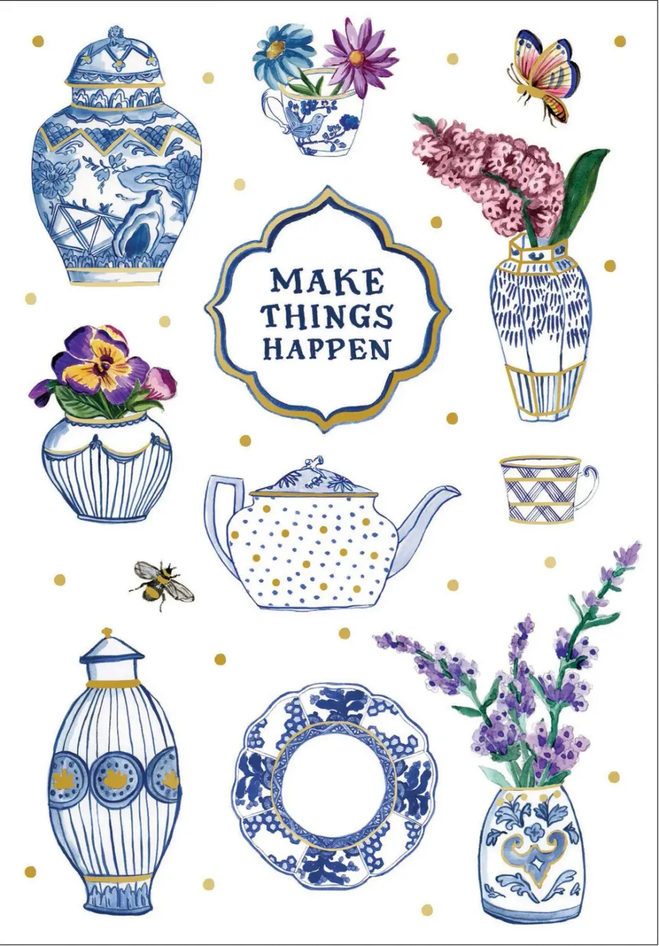 Molly Hatch Notebook notatbok linjert blomster