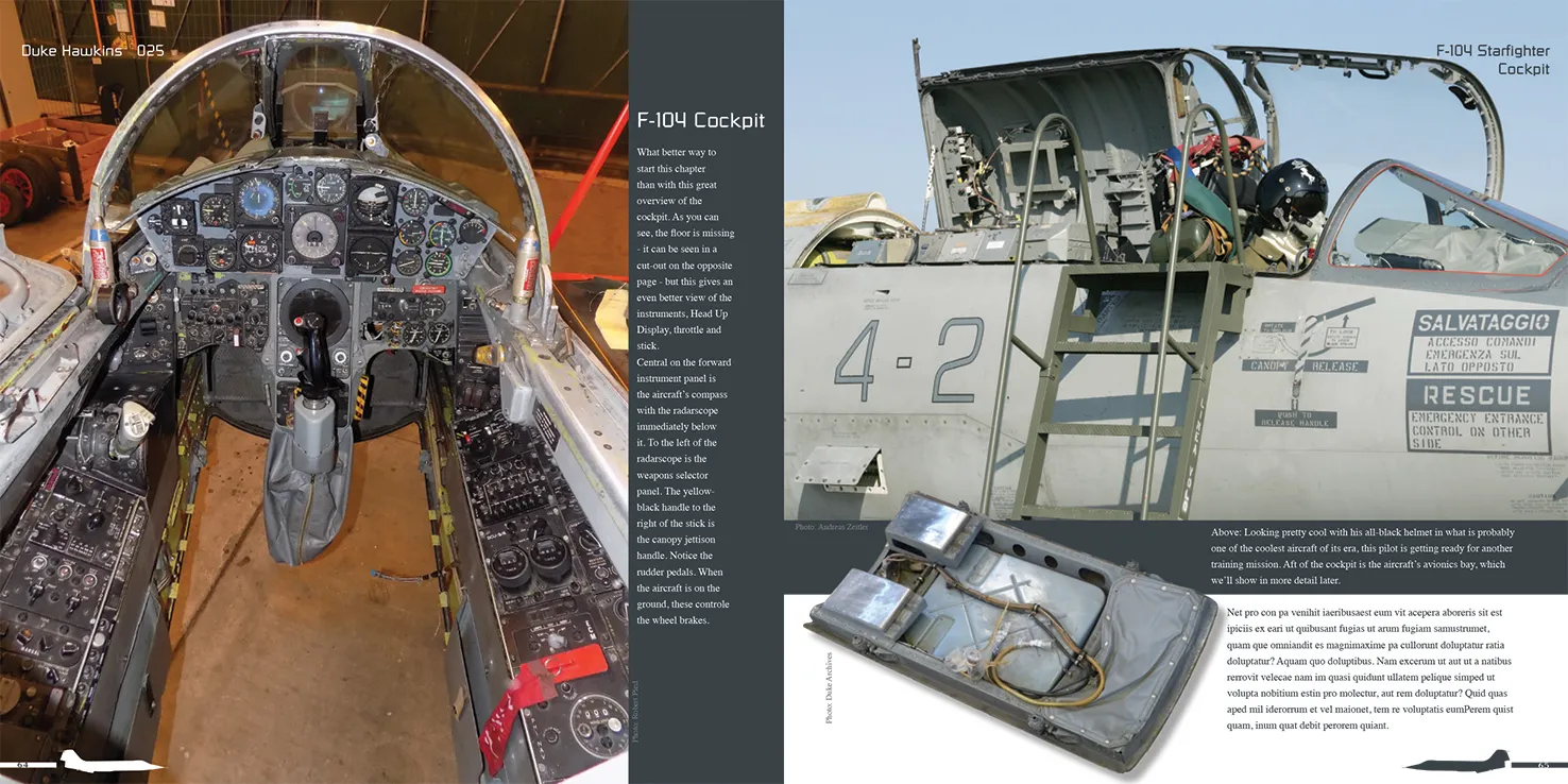 Duke Hawkins F-104 Starfighter bok Mach 2 jagerfly
