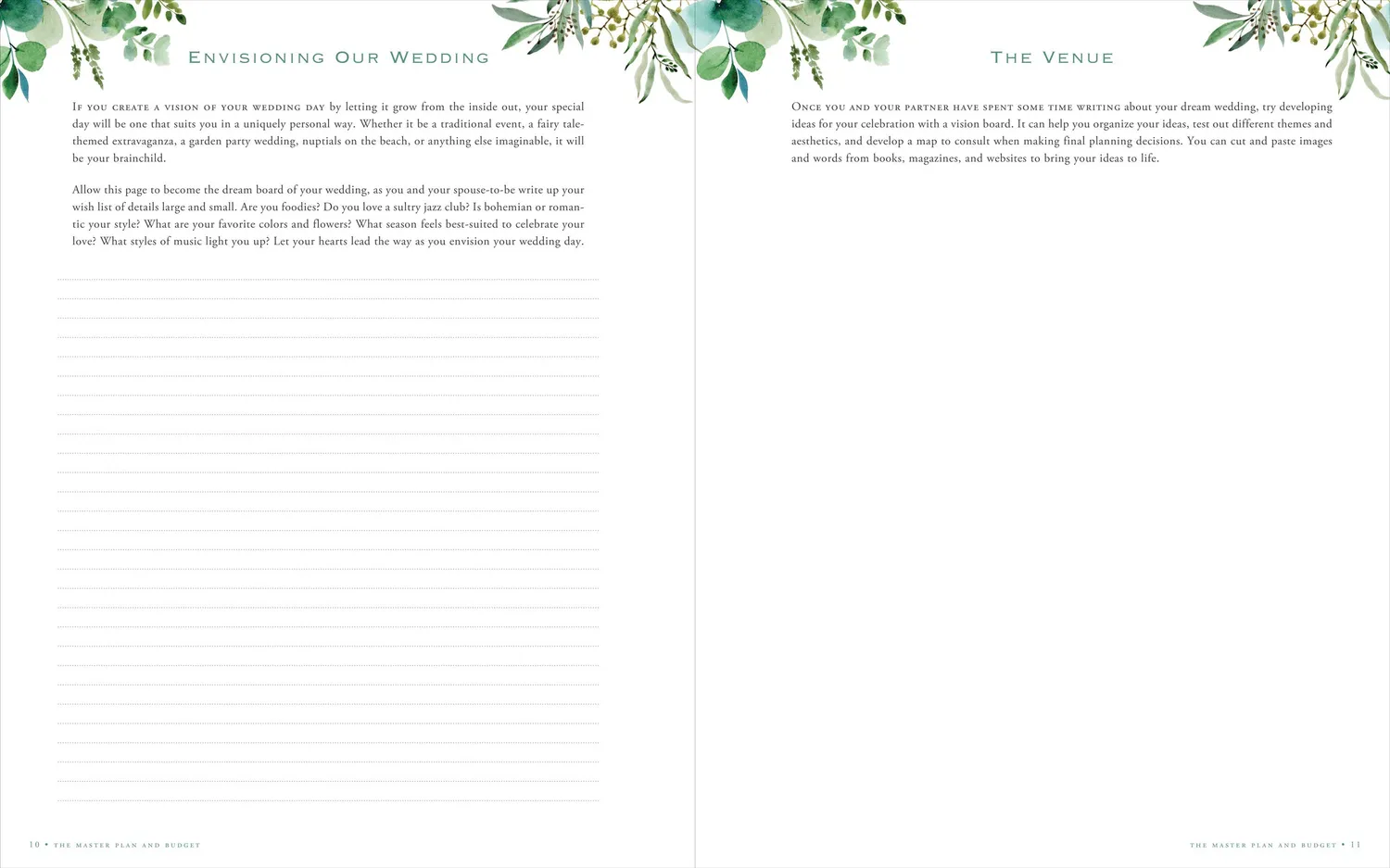 Peter Pauper Press Ultimate Wedding Planner bryllupsplanlegger Eucalyptus