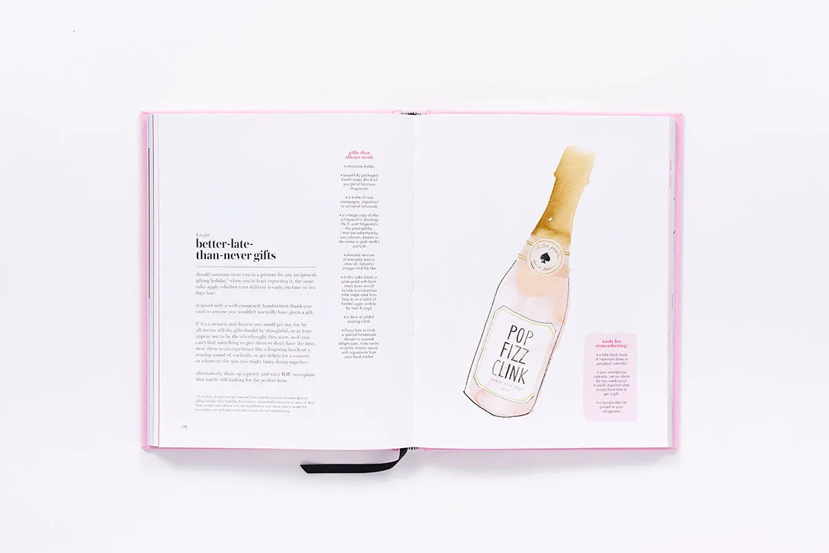 kate spade all in good taste innbundet selskapsbok