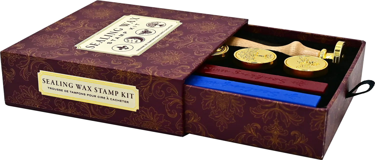 Peter Pauper Press Sealing Wax stempelsett 4 stempler voks