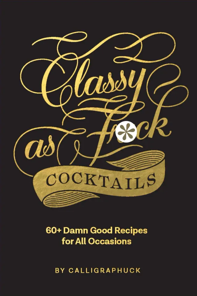 Chronicle Books Classy as Fuck Cocktails bok innbundet drink