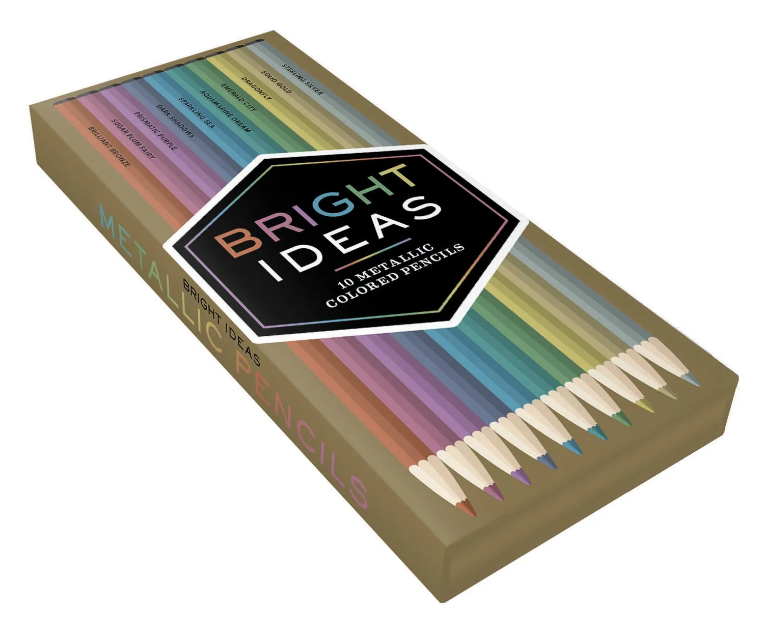 Abrams and Chronicle Bright Ideas metallic fargeblyanter 10-pakning
