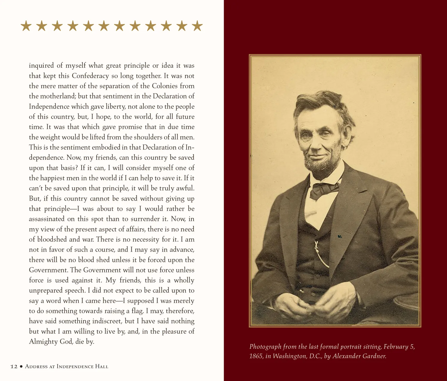 Peter Pauper Press The Gettysburg Address gavebok