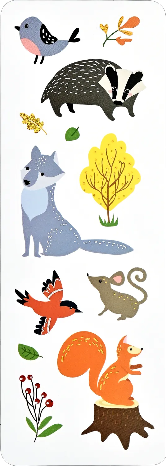 Peter Pauper Press Forest Friends klistremerker 70 stk