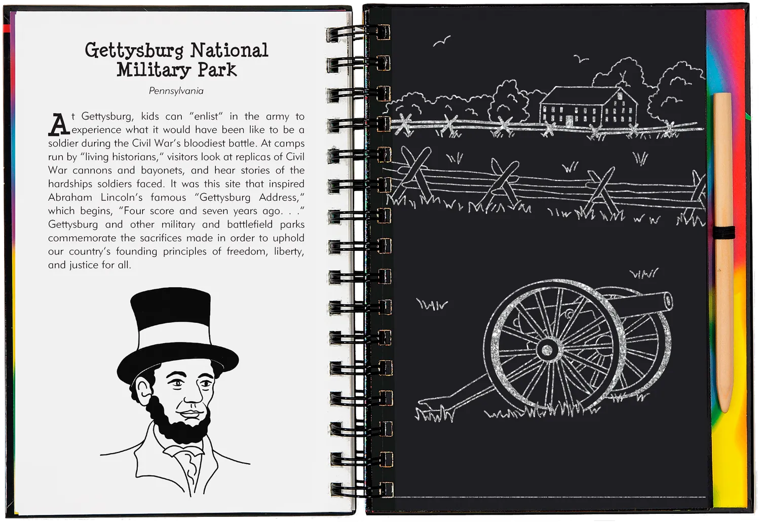 Peter Pauper Press National Parks Scratch and Sketch skrapebok