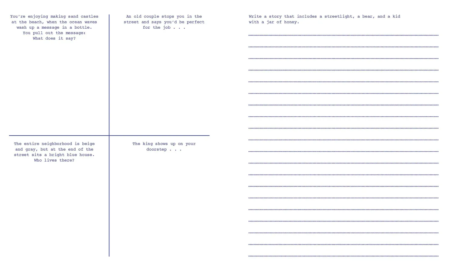 642 Things Young Writer's Edition skrivebok for barn