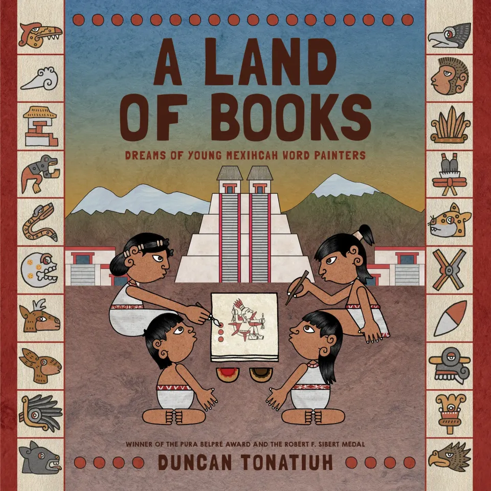 Abrams and Chronicle A Land of Books barnebok innbundet aztek