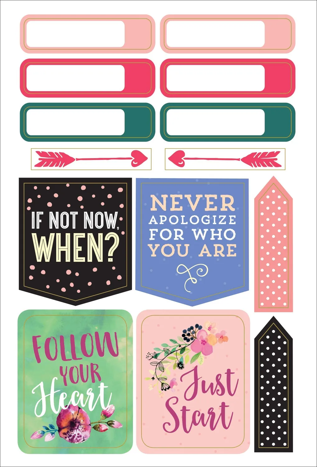 Essentials She Believed plannerklistremerker 160 stk