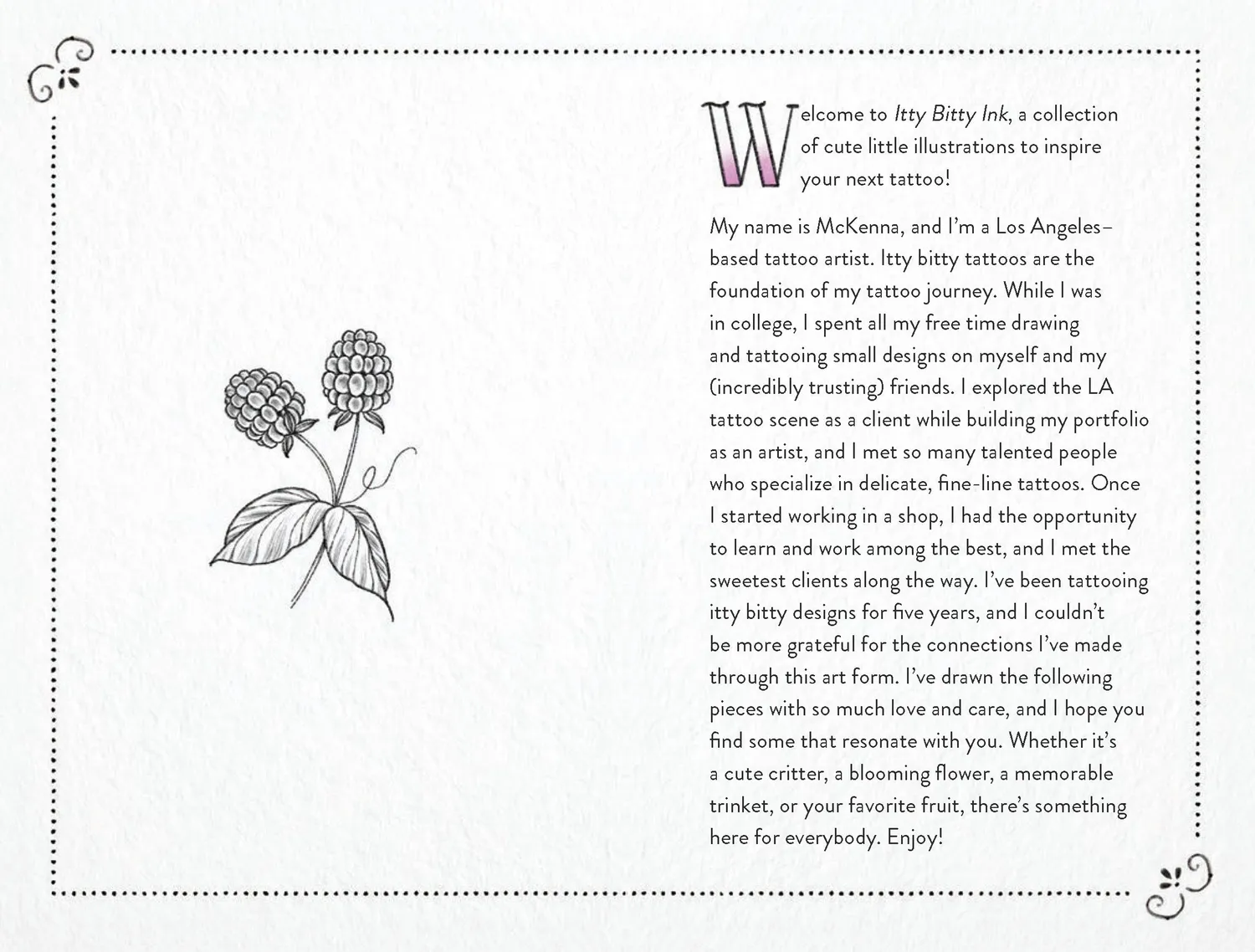 Chronicle Itty Bitty Ink Tiny Tattoo inspirasjonsbok innbundet