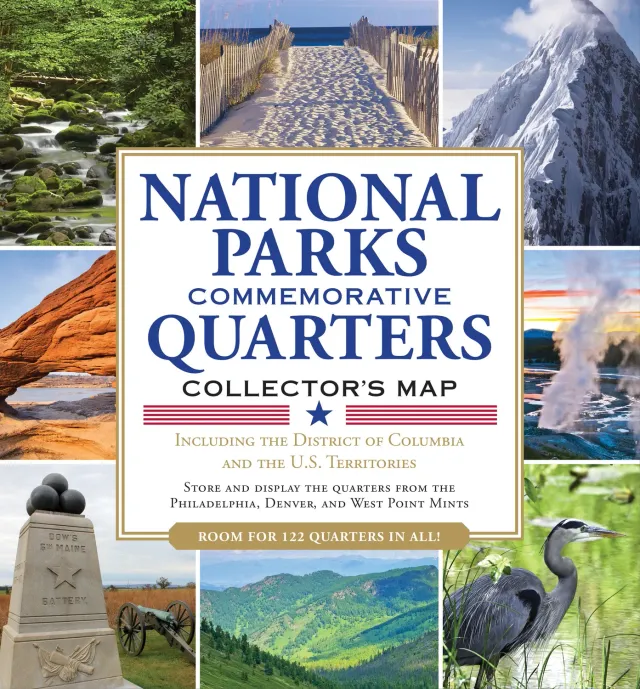 Peter Pauper Press National Parks quarters samlemappe 2010-2021