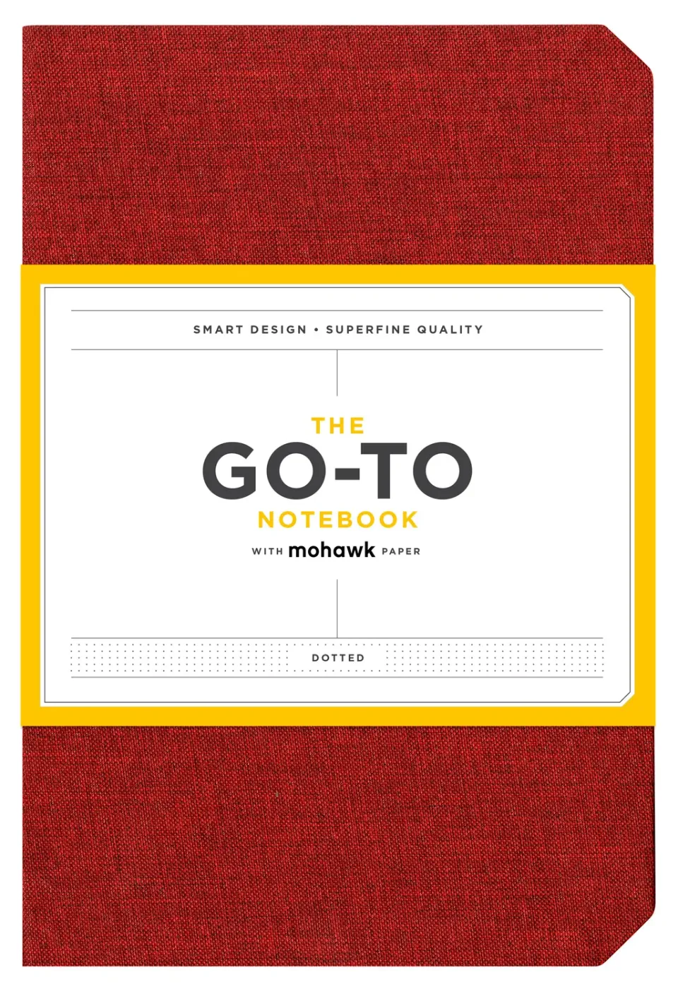 Abrams and Chronicle Go-To Notebook notatbok brick red dotted