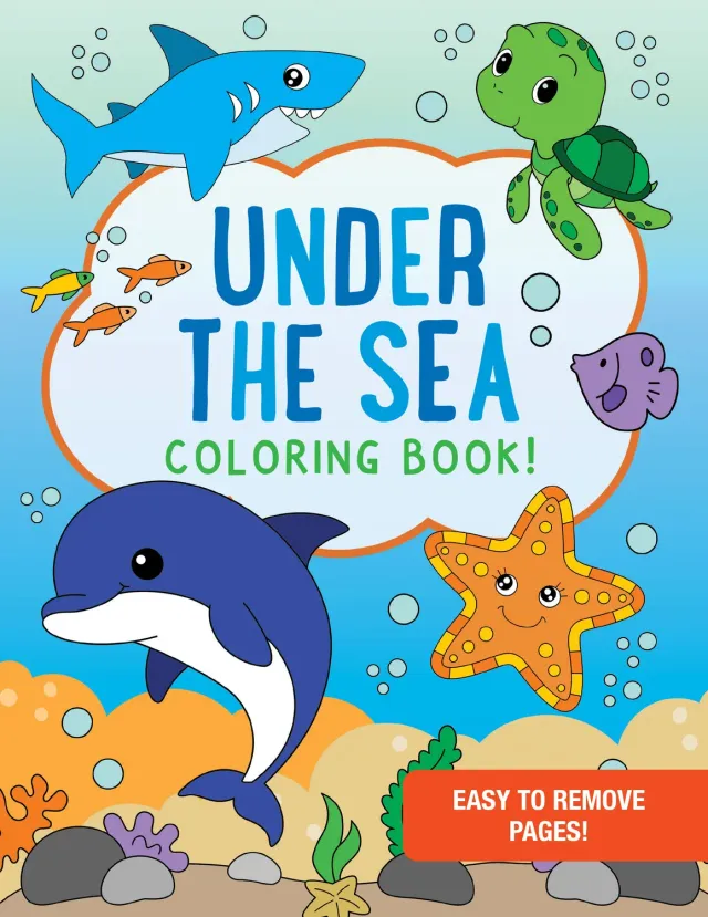 Peter Pauper Press Under the Sea fargeleggingsbok barn