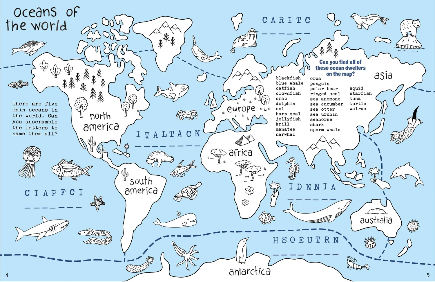 Peter Pauper Press Ocean Quest aktivitetsbok 64 sider