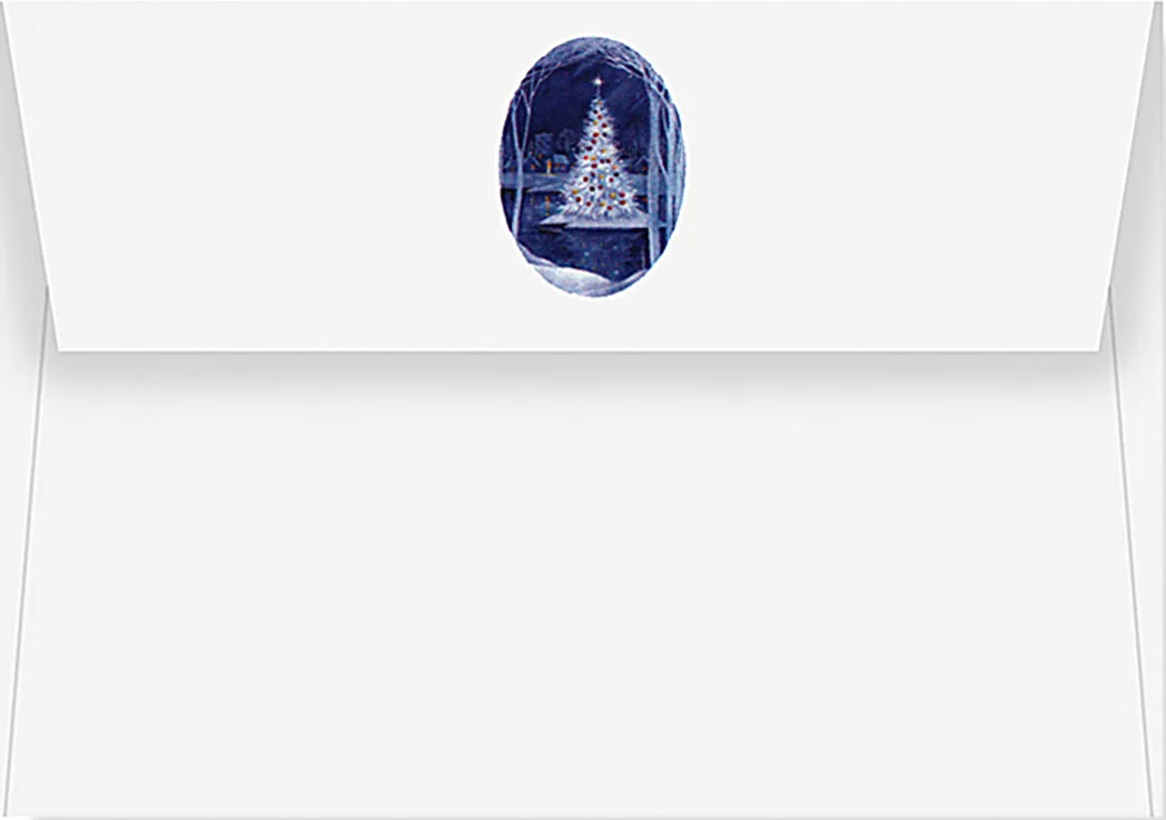 Peter Pauper Press Christmas Island julekort 20 stk glitter