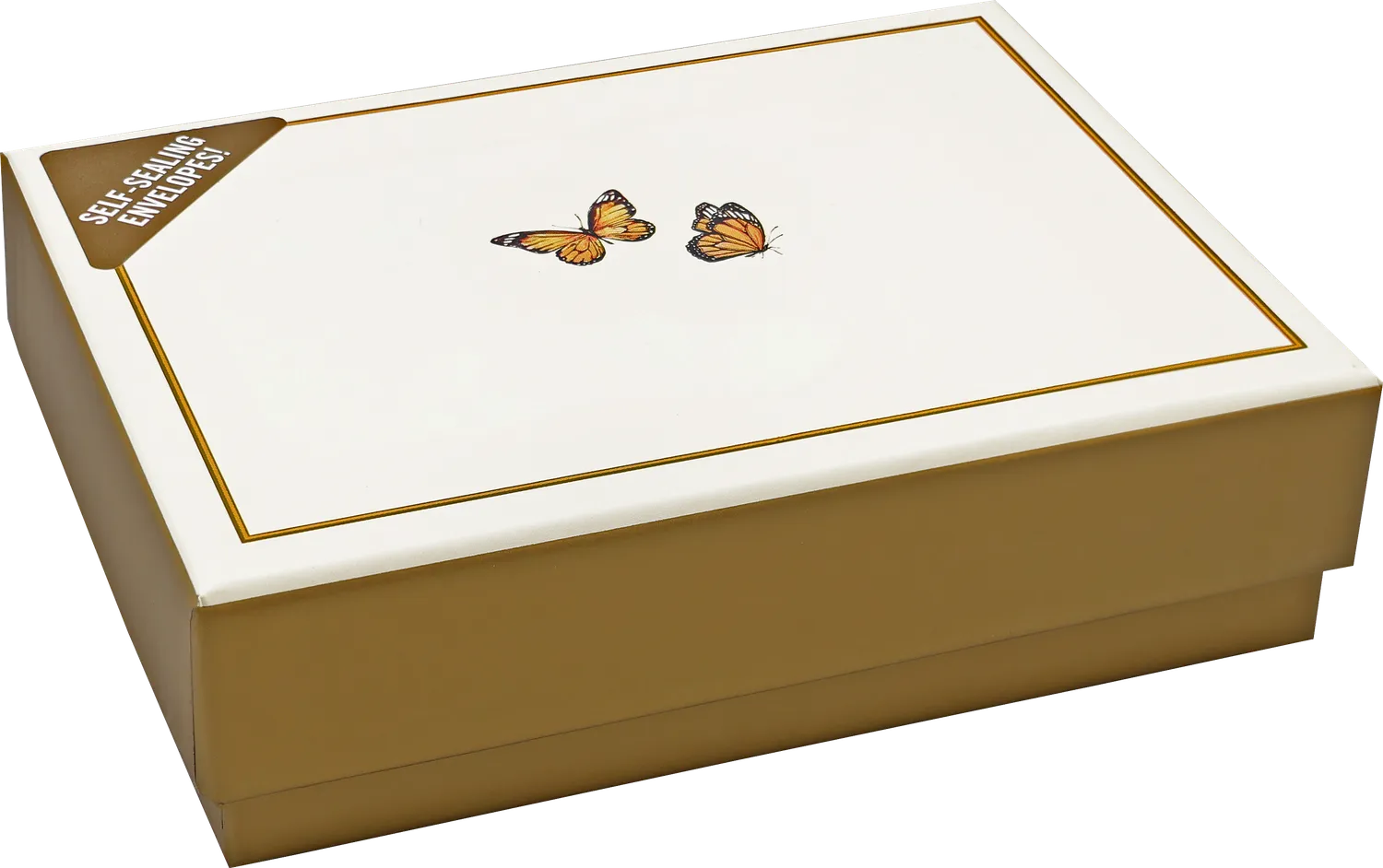 Peter Pauper Press Monarch Butterflies kort 14 stk gull