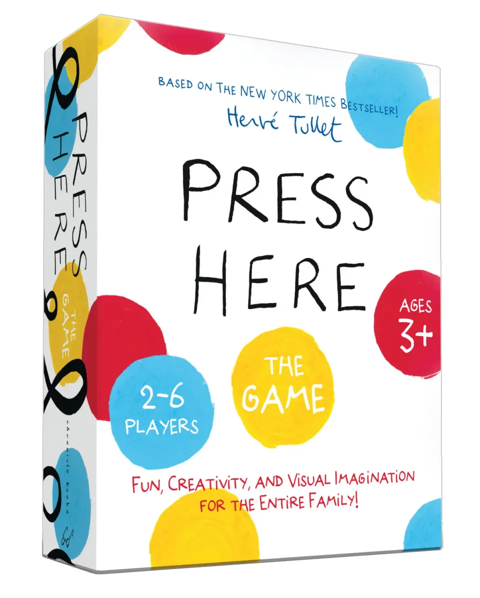 Abrams Press Here Game brettspill 25 brett fargespill