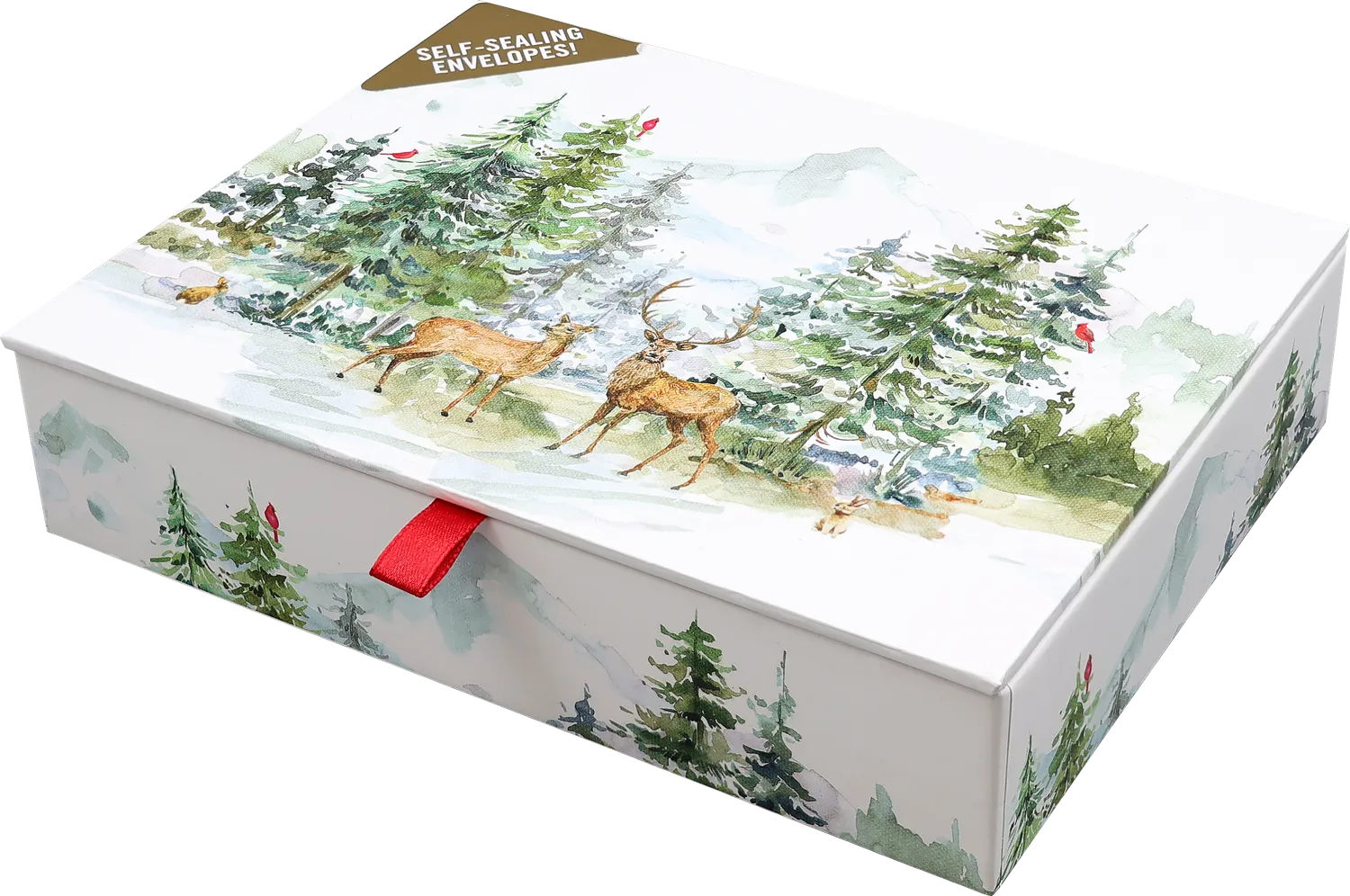 Peter Pauper Press Winter Wonderland julekort 20 stk med gullfolie
