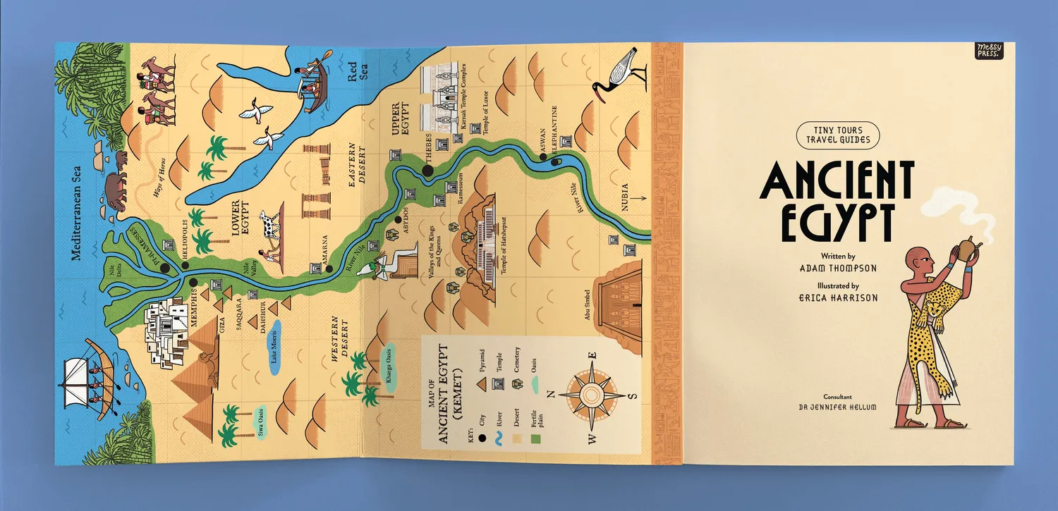 Abrams and Chronicle Tiny Tours Ancient Egypt reisebok pocket oldtid