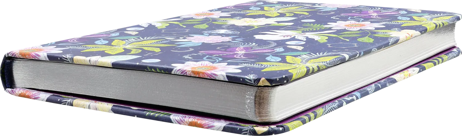 Peter Pauper Press Celestial Garden journal blomster sølvfolie