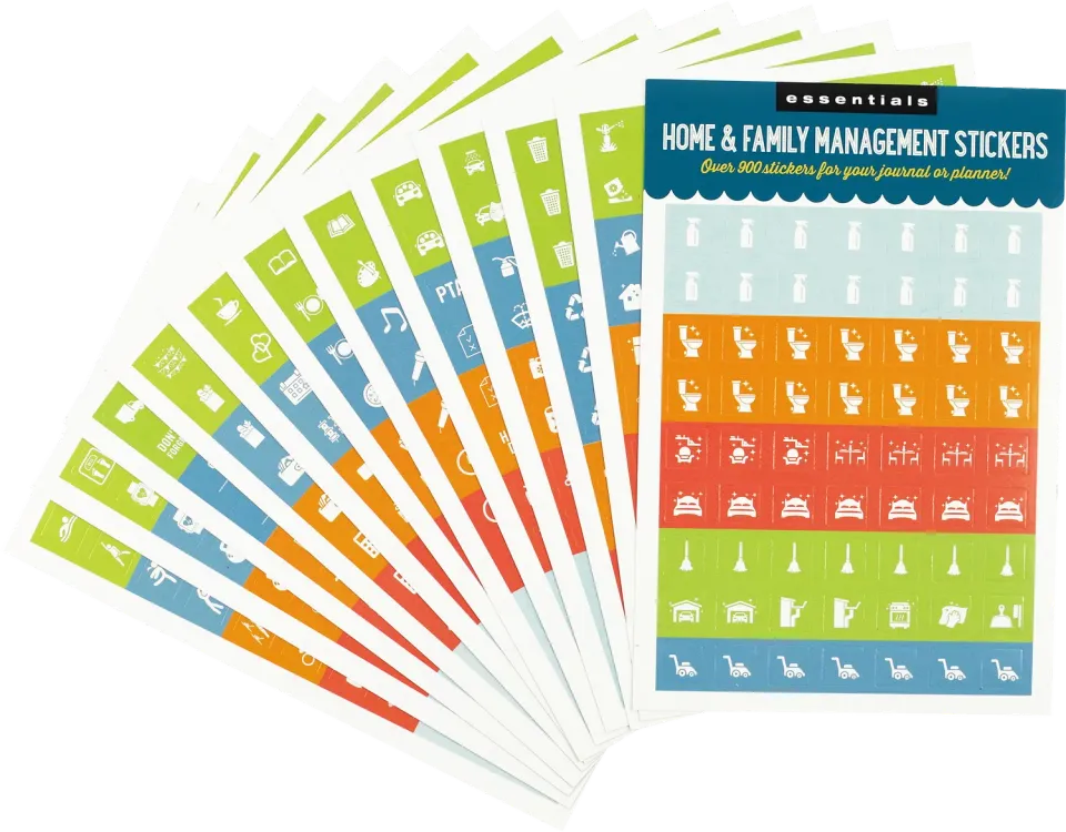 Essentials Home & Family klistremerker 900 stk planlegger