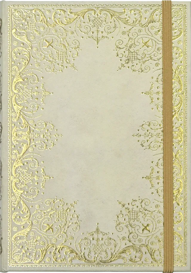 Peter Pauper Press Gilded Ivory notatbok linjert gullsnitt