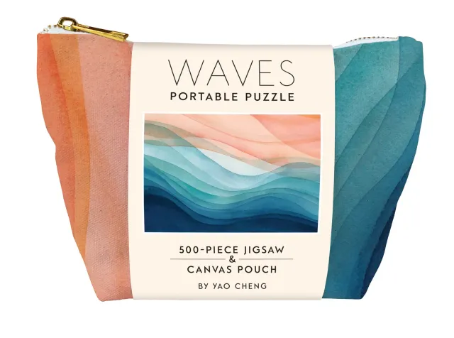 Chronicle Books Waves Portable Puzzle puslespill 500 brikker strandmotiv
