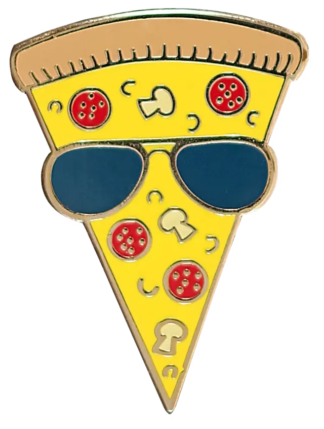 Peter Pauper Press Pizza emaljepin 90-tall retro