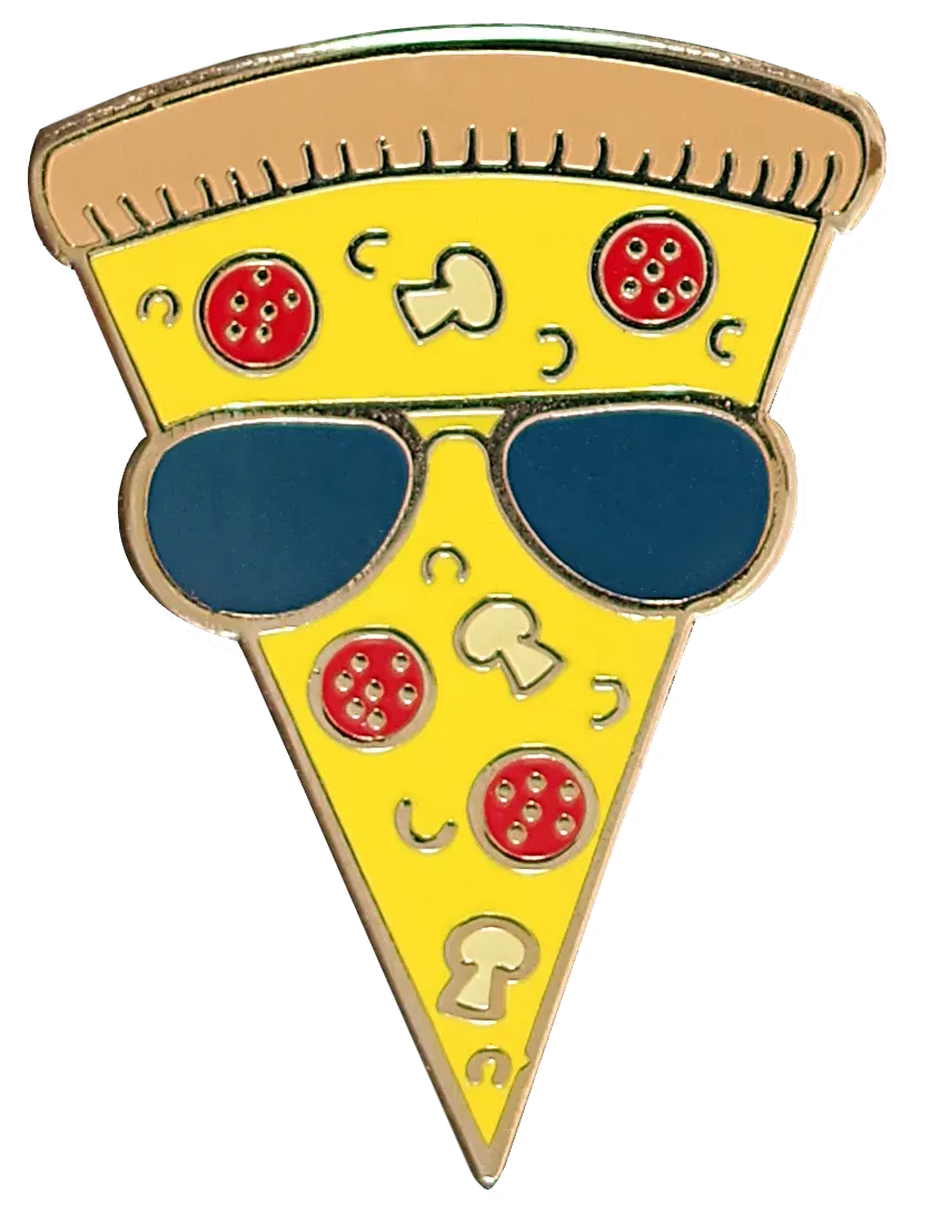 Peter Pauper Press Pizza emaljepin 90-tall retro