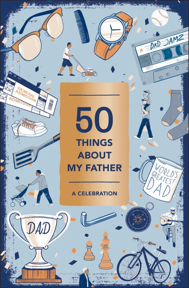 50 Things About My Father fyll-inn gavebok til far