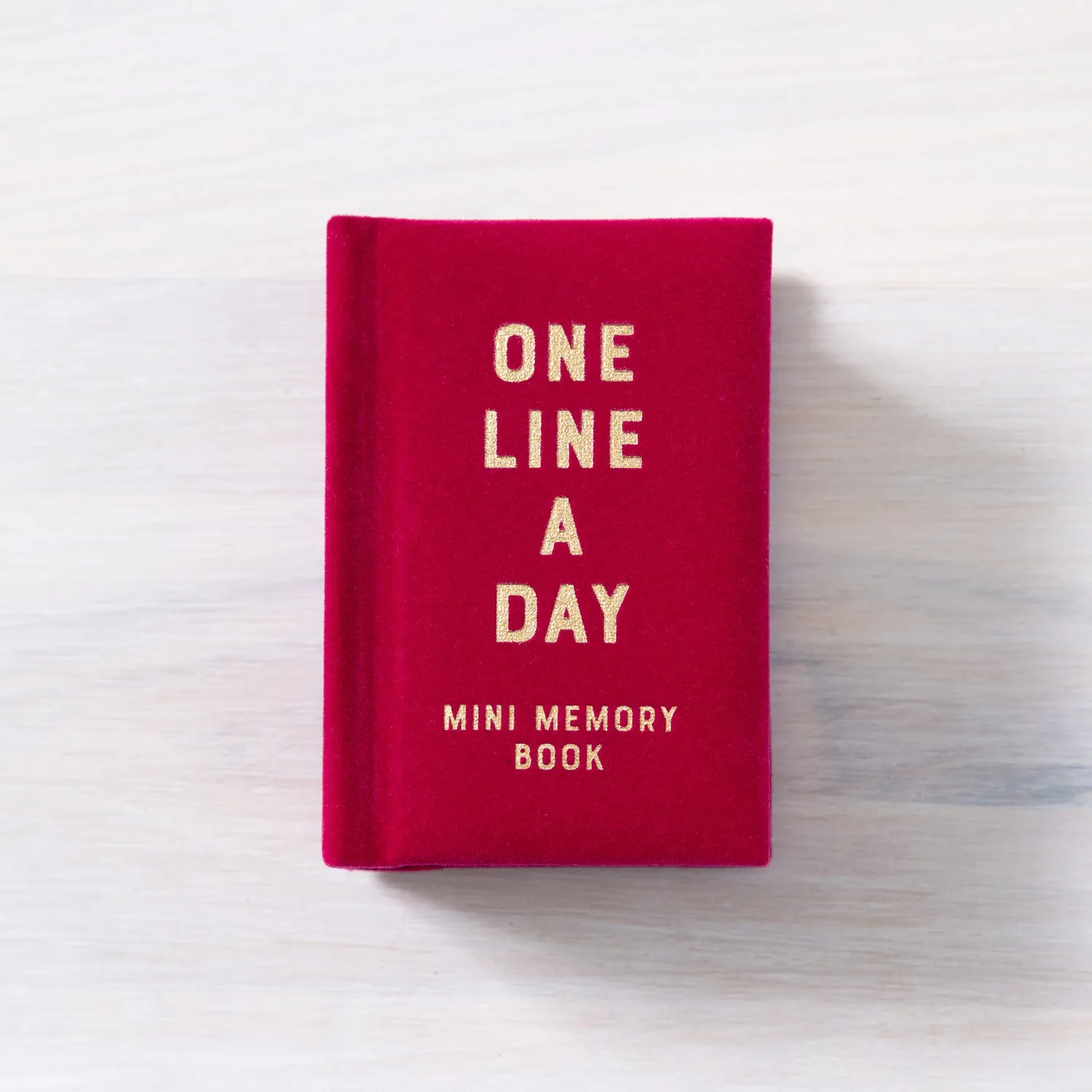 Abrams & Chronicle Books One Line a Day Rose Velvet minnebok